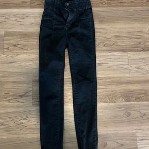 Free People High Waisted Black Jeans